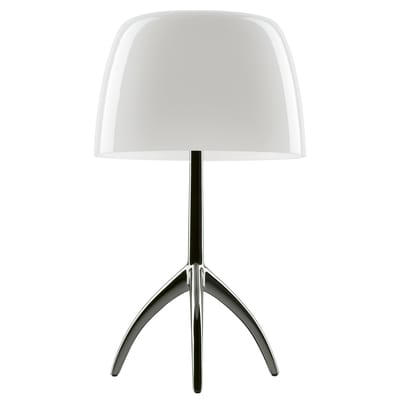 Lampe de table Lumière Grande métal verre blanc / H 45 cm - Foscarini