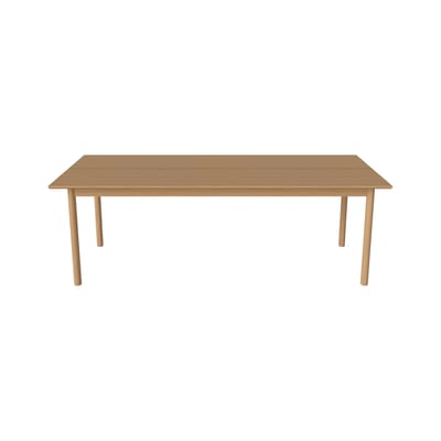 Table rectangulaire Track bois naturel / 220 x 90 cm - Bolia