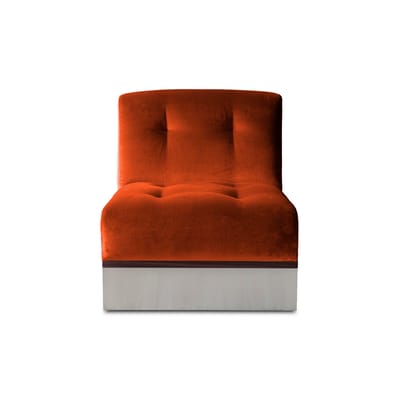 Canapé modulable Rouge Tissu Moderne Confort