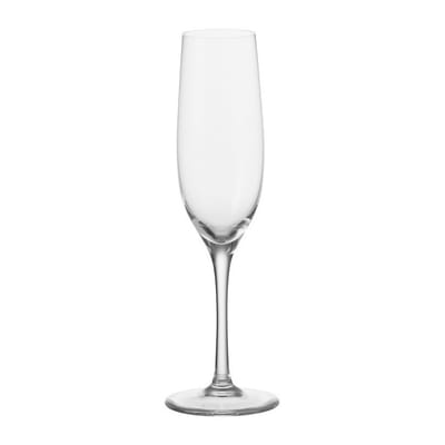 leonardo - flûte à champagne ciao en verre couleur transparent 15 x 22 22.5 cm made in design