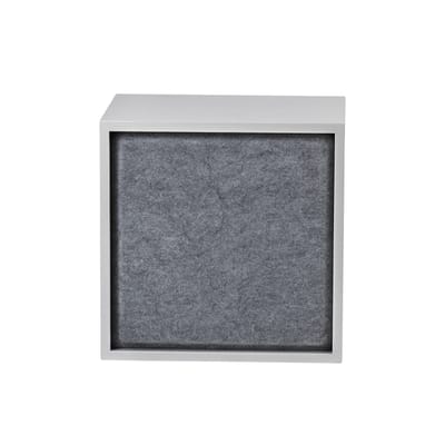muuto - panneau acoustique stacked en tissu, feutre pressé couleur gris 33.02 x cm designer jds architects made in design