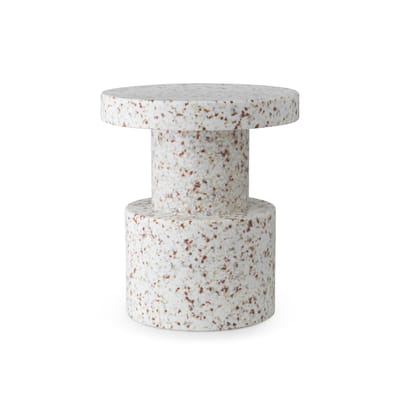Normann Copenhagen White - Stool Bit - Recycle Polyethylene - Designer Simon Legald Small