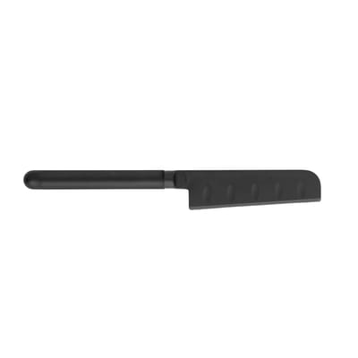 normann copenhagen - couteau à fromage pebble noir 21.5 x 14.42 cm designer simon legald céramique, acier inoxydable recouvert de céramique
