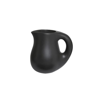 toogood - carafe dough en céramique, grès émaillé couleur noir 19.8 x 20 15 cm designer faye toogood made in design