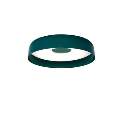 Applique Papavero LED métal vert / Plafonnier - Ø 30 cm - Martinelli Luce
