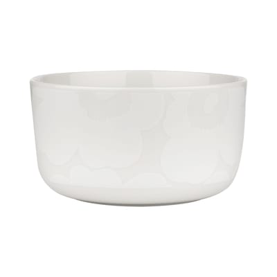 Bol Unikko céramique blanc / Ø 12,5 x H 7 cm - 50 cl - Marimekko