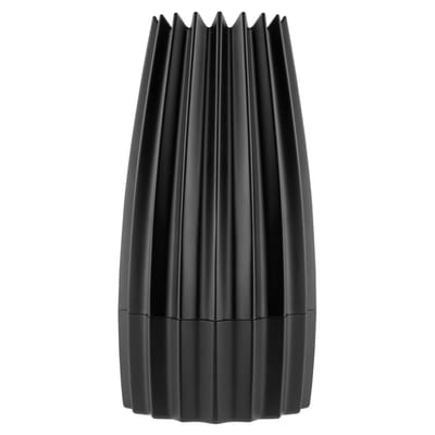 alessi - moulin à épices gring en métal, fonte d'aluminium couleur noir 16.87 x 14.2 cm designer william alsop made in design