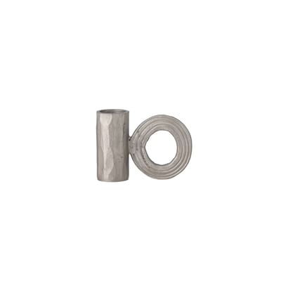 Bougeoir Kensi argent métal / L 8 x H 6 cm - Bloomingville