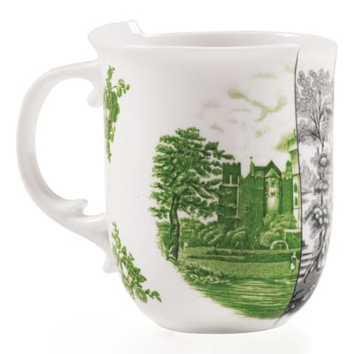seletti - mug hybrid en céramique, porcelaine couleur multicolore 15 x 10.5 cm designer studio ctrlzak made in design