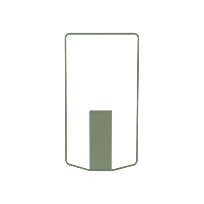 Vase Itac métal vert / Rectangulaire - L 34 x H 62 cm - Fermob
