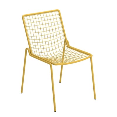 Chaise empilable Rio R50 métal jaune - Emu
