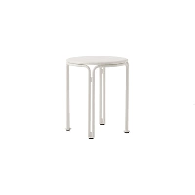 Table d'appoint Thorvald SC102 métal blanc / Ø 40 x H 46 cm - &tradition