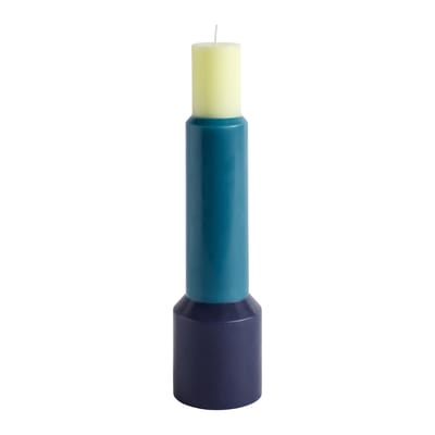 Bougie Pillar XL cire bleu / Ø 9 x H 35 cm - Hay