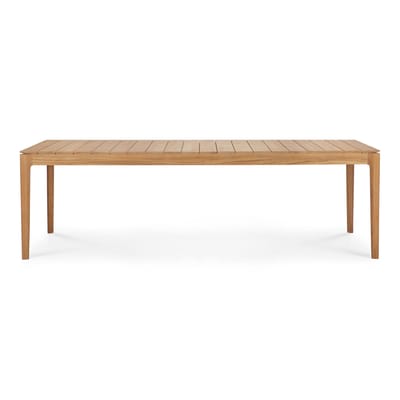 Table rectangulaire Bok OUTDOOR bois naturel / 250 x 100 cm - 10 personnes - Ethnicraft