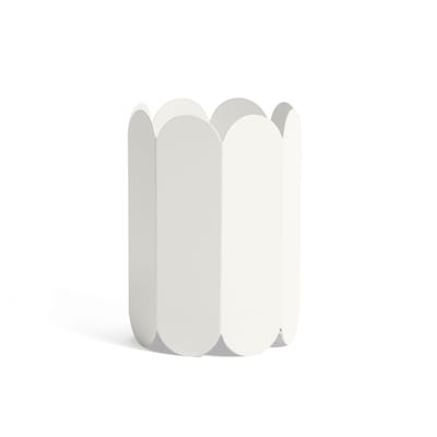 Vase Arcs métal blanc / Ø 17 x H 25 cm - Hay