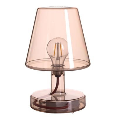 Lampe sans fil rechargeable Transloetje LED plastique marron / Ø 16 x H 25 cm - Fatboy