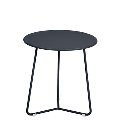 Table d'appoint Cocotte métal gris noir / Tabouret - Ø 34 x H 36 cm - Fermob