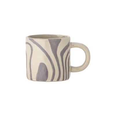 bloomingville - tasse vaisselle en céramique, grès couleur gris 7.5 x 8 cm made in design