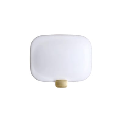Applique Light Me Tender Horizontal LED verre blanc or - DCW éditions