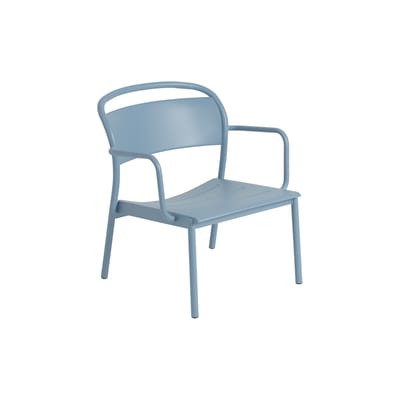 Muuto Blue - Low Armchair Linear - Steel - Designer Thomas Bentzen 38.8Cm