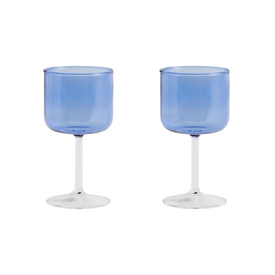Verre à vin Tint verre bleu / Set de 2 - Hay