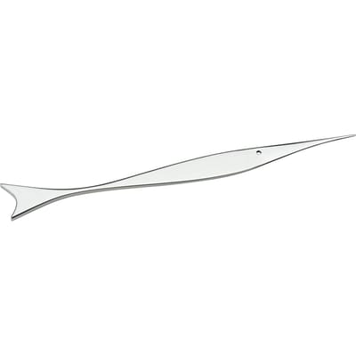 alessi - coupe-papier ecal en métal, acier couleur métal 23 x 27 3 cm designer giulio iacchetti made in design