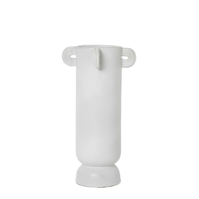 Vase Muses - Calli céramique blanc / Ø 17 x H 31 cm - Ferm Living