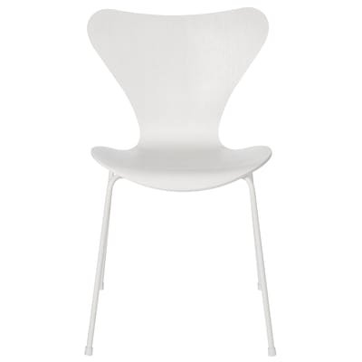 Chaise empilable Série 7 bois blanc / Frêne teinté - Arne Jacobsen, 1955 - Fritz Hansen