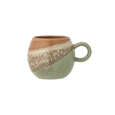 bloomingville - tasse vaisselle en céramique, grès couleur vert 9 x 8 cm made in design