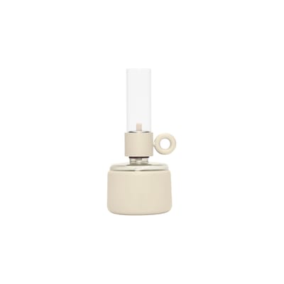 fatboy - lampe à huile flamtastique en plastique, silicone couleur beige 10.5 x 1 22.5 cm made in design