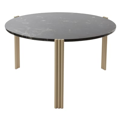 Table basse Tribus pierre noir / Ø 80 x H 45 cm - Marbre - AYTM