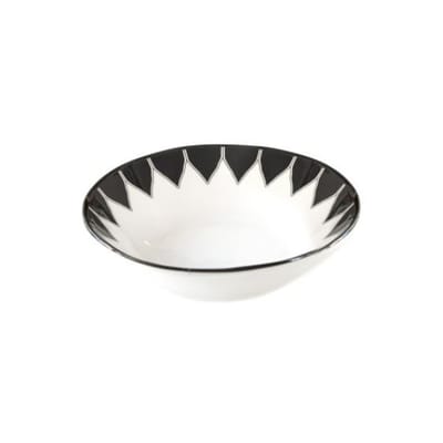 maison sarah lavoine - assiette creuse daria en céramique, céramique émaillée couleur noir 20.8 x cm designer made in design