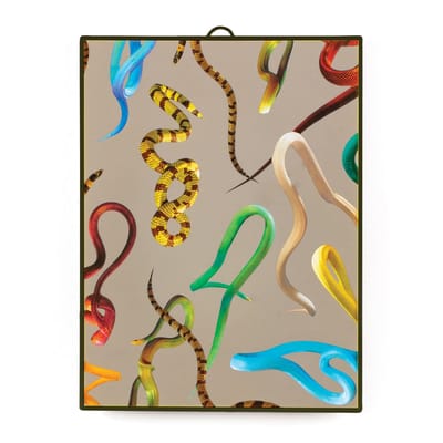 Miroir Toiletpaper plastique multicolore / Snakes - Medium H 30 cm - Seletti