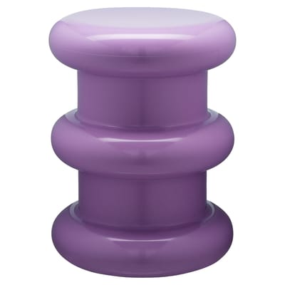 Tabouret Pilastro plastique violet / H 46 x Ø 35 cm - By Ettore Sottsass - Kartell