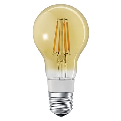 Ampoule LED E27 connectée verre or / Smart+ - Filaments Stardard 5,5W=45W - Ledvance