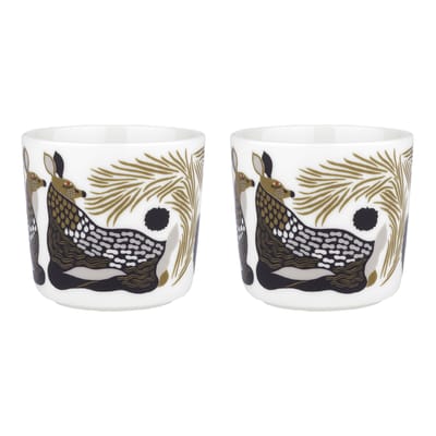 Tasse à café Peura céramique or / Sans anse - Set de 2 - Marimekko