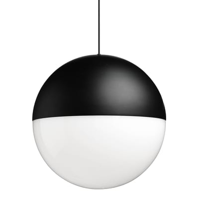 Suspension String Light Sphere métal noir LED / Câble 12 mètres - Sans module électrique - Flos