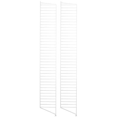 Montant de sol String® system métal blanc / H 200 x P 30 cm - Set de 2 - String Furniture