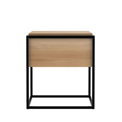 Table de chevet Monolit bois naturel / Chêne massif - 1 tiroir - Ethnicraft