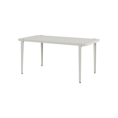 Table rectangulaire Midi métal gris / 160 x 80 cm - 6 personnes - TIPTOE