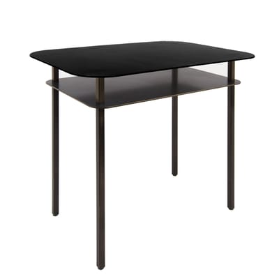 Table d'appoint Kara métal noir / 60 x 44 cm - Maison Sarah Lavoine