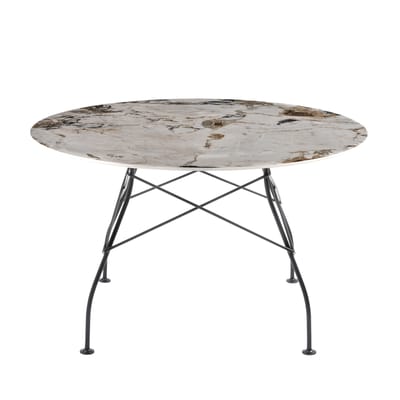 Table ronde Glossy Marble / Ø 128 cm - Grès effet marbre - Kartell