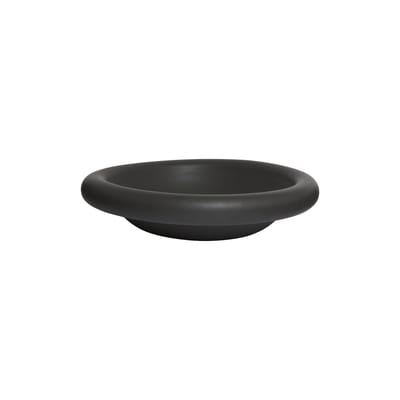 toogood - assiette creuse dough en céramique, grès émaillé couleur noir 7.5 x 33 cm designer faye toogood made in design