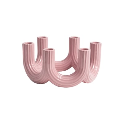 Chandelier Churros céramique rose / Ø 23.5 x H 11 cm - & klevering