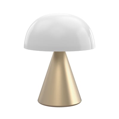 Lampe extérieur sans fil rechargeable Mina Large LED métal plastique or / H 17 cm - Lumière colorée 