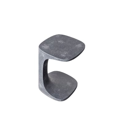 Table d'appoint Font pierre gris / Béton - 42 x 42 x H 52 cm - Kristalia