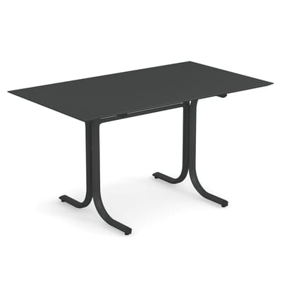 Table rectangulaire System gris argent métal / 80 x 140 cm - Emu