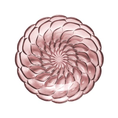kartell - assiette creuse jellies family en plastique, technopolymère thermoplastique couleur rose 30 x 40 5 cm designer patricia urquiola made in design