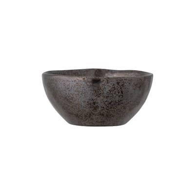 bloomingville - bol vaisselle en céramique, grès émaillé couleur marron 15 x 7 cm made in design