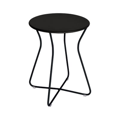 Tabouret Cocotte métal noir / Table d'appoint - H 45 cm - Fermob